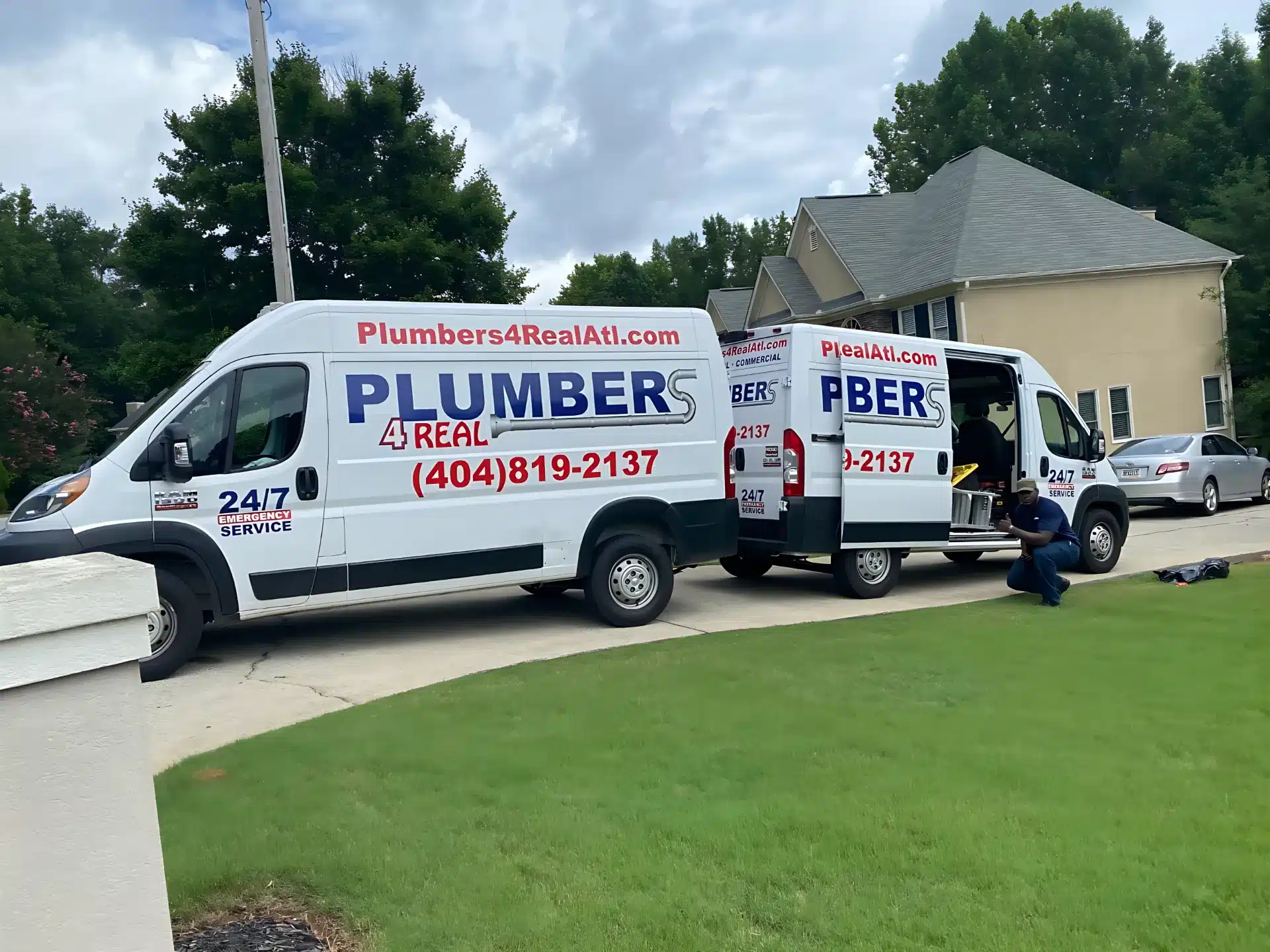 On the way to the next call – Plumbers 4 Real